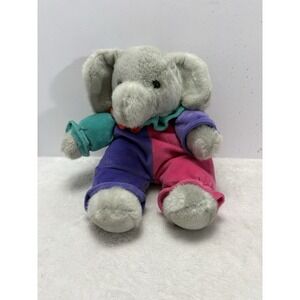 Russ Berries Elephant in Circus Clown Costume Plush